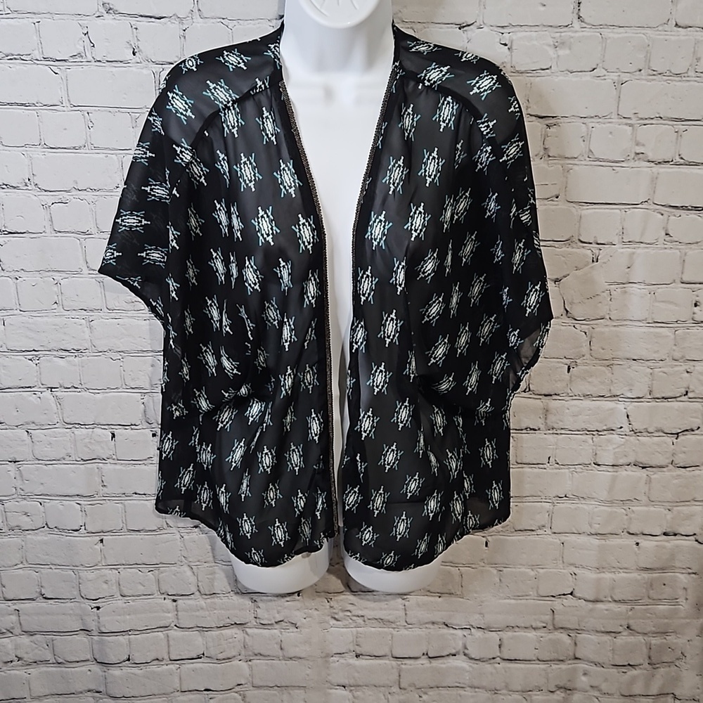 Vanity sheer open front cover up